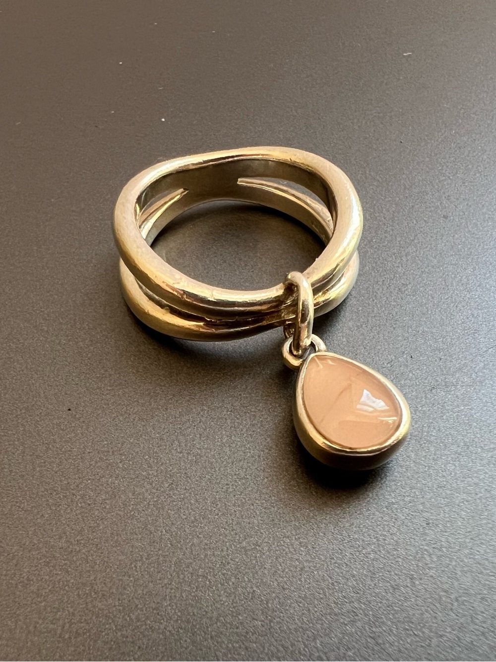 VINTAGE STERLING SILVER CHARM RING